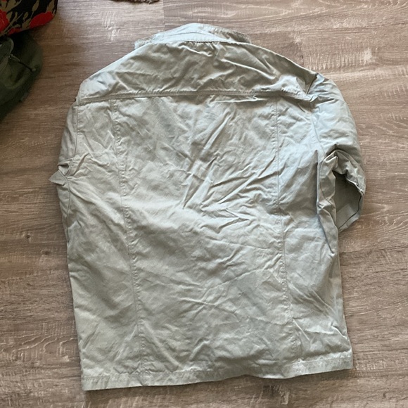 Mens Vertex large zip up jacket, soft touch suede, snap cuffs sandstone - Picture 8 of 8